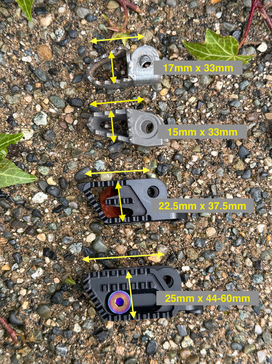Adjustable Rear Brake Tip - 2 way